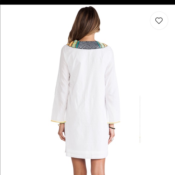 White beach cover up with embellishments - Picture 3 of 4